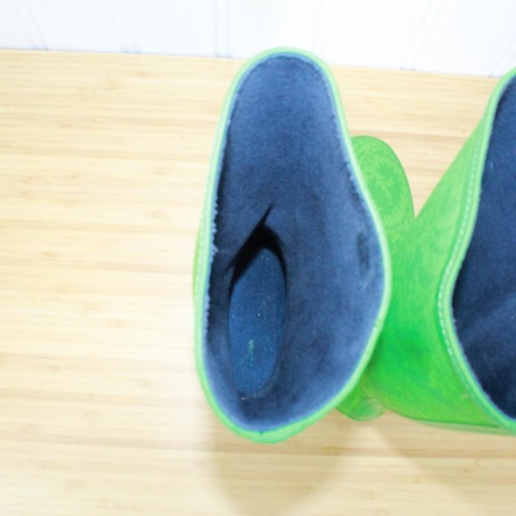 LL BEAN Wellies Waterproof Paisley Rain Boots 9 M - Picture 6 of 11